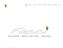 Tablet Screenshot of faccirestaurant.com